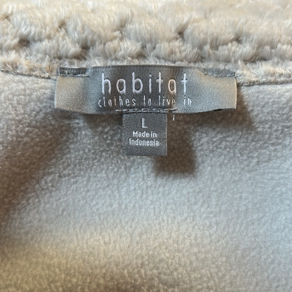 Habitat Large New with Tag Thermal Fleece Jacket, Gray, High/Low - Picture 5 of 7